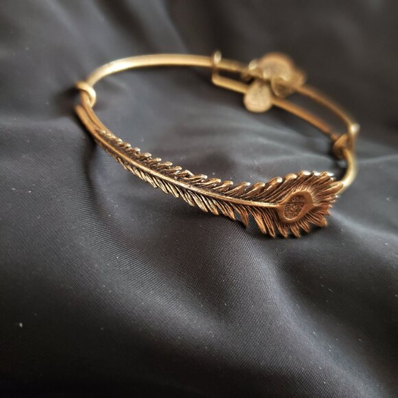 Alex and Ani Jewelry - Alex and Ani  Peacock Feather   Bangle Bracelet      337